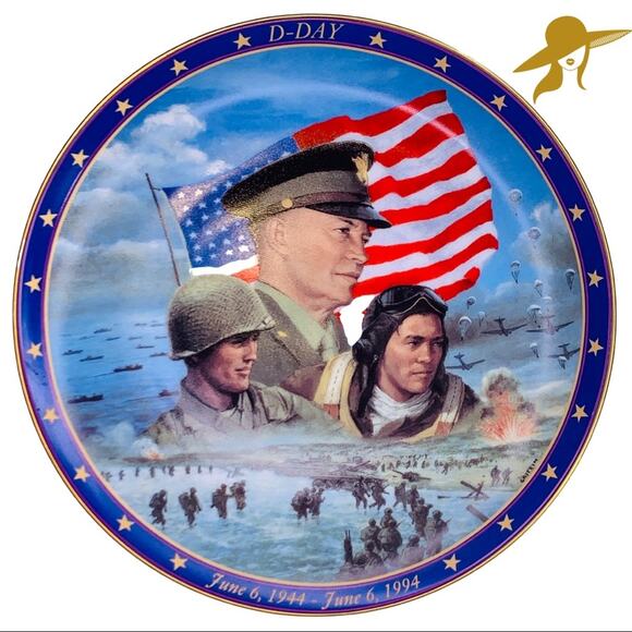 D-Day Jim Griffin The Bradford Exchange plate - Picture 1 of 11